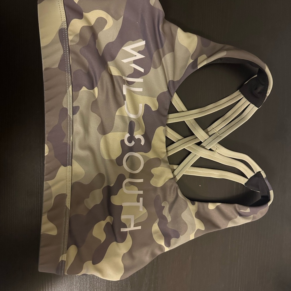 Wild South Camo Sports Bra